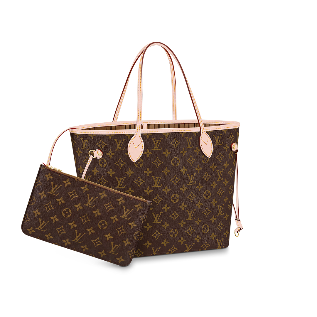 Louis Vuitton NEVERFULL MM Monogram Handbag M40995 Beige